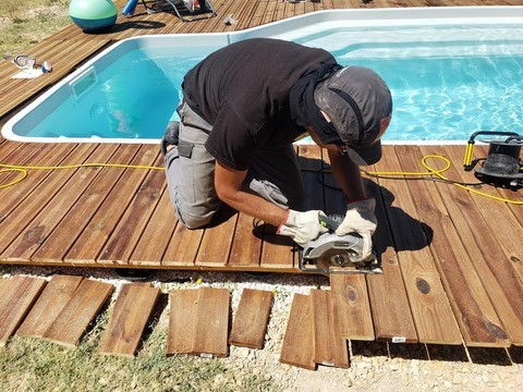 Installation de terrasse bois